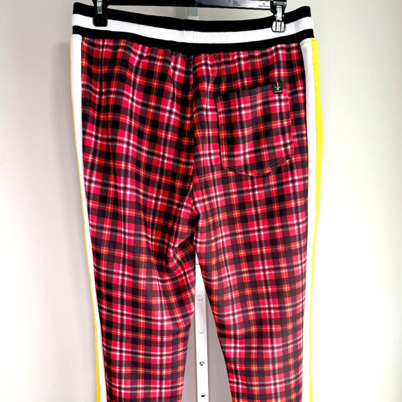 Mens Athletic Hip Hop Premium Slim Fit Track Pants Sweatpants w/ Side Taping 2XL - Picture 3 of 14